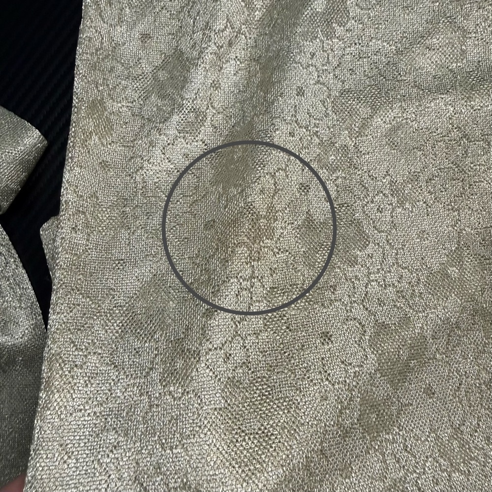 💚 Vintage Sage Green Sheer Jacquard Belted Midi Dress Scalloped Neck - Picture 13 of 14